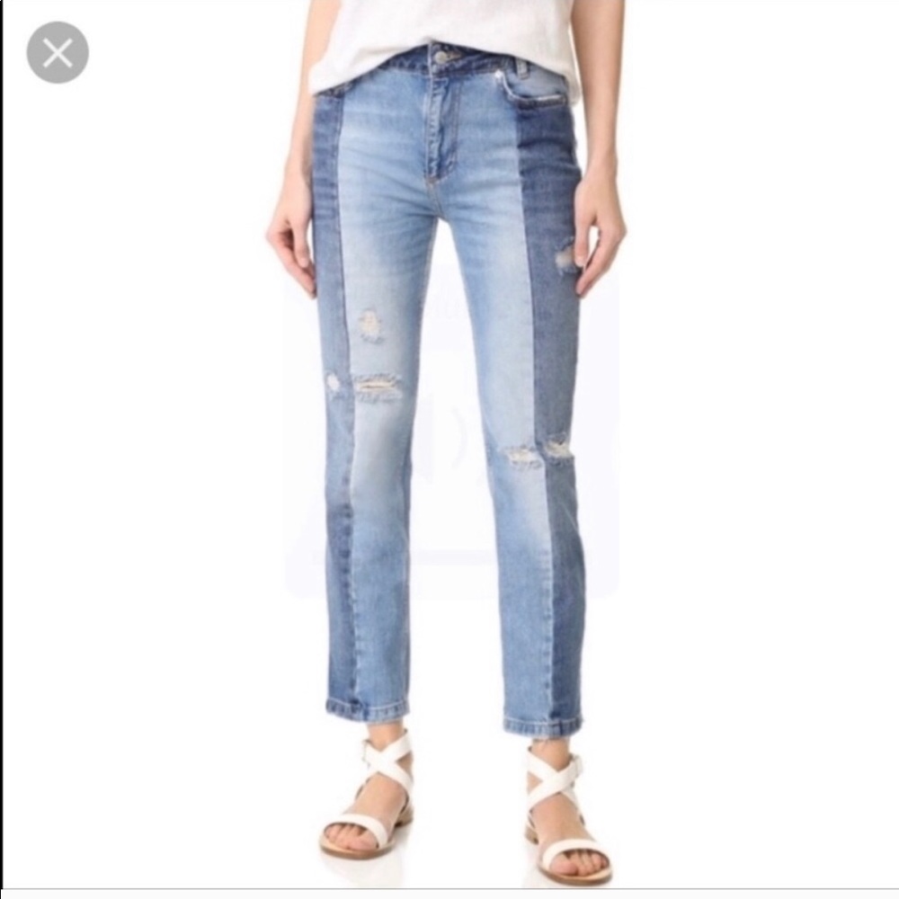 Free People two-toned denim jeans - Picture 4 of 4
